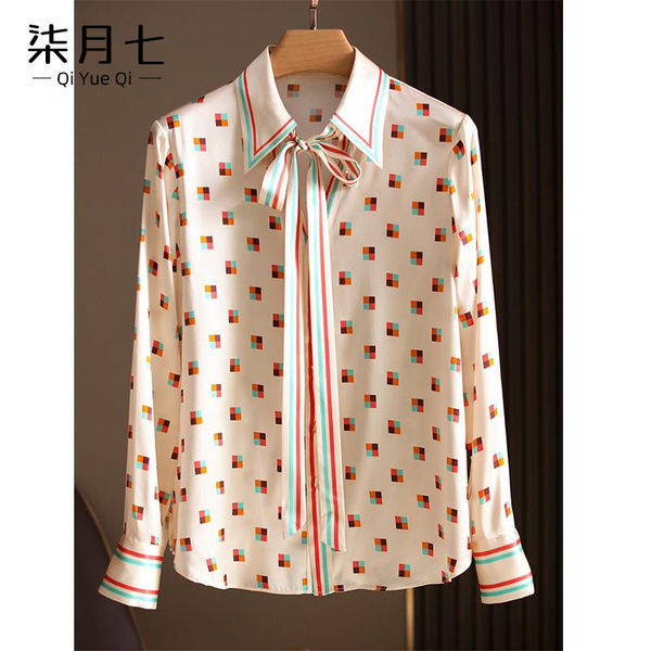เสื้อเชิ้ตลายดอกผู้หญิง เสื้อเชิ้ตสาววัยผู้ใหญ่ ขายเสื้อผ้าแฟชั่นสุภาพสตรีวัยผู้ใหญ่