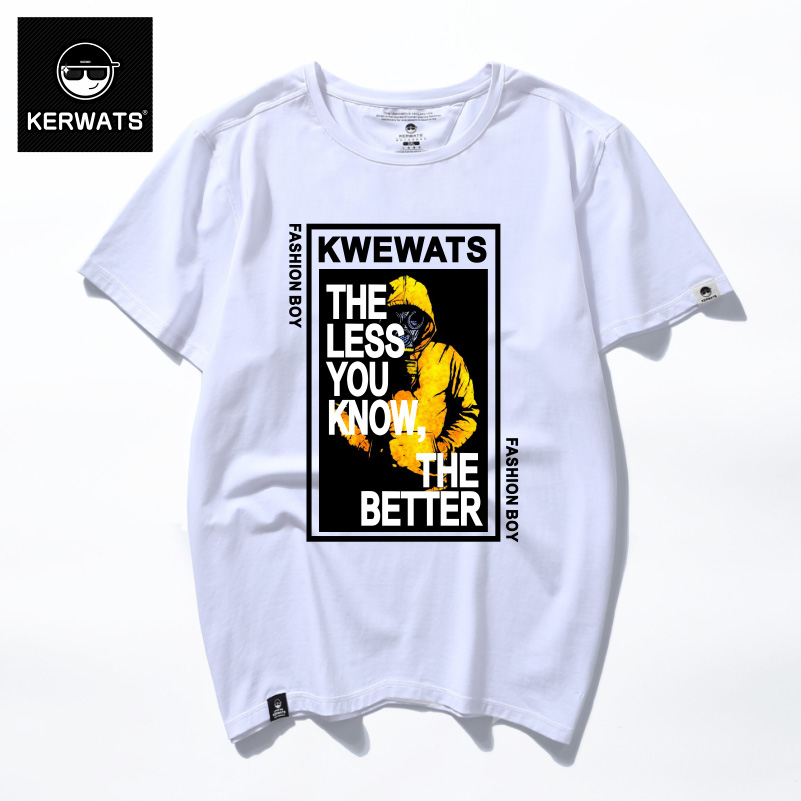 เสื้อยืดผู้ชายอ้วน S-6XL น้ำหนักผู้สวม 50-135 กิโลกรัม