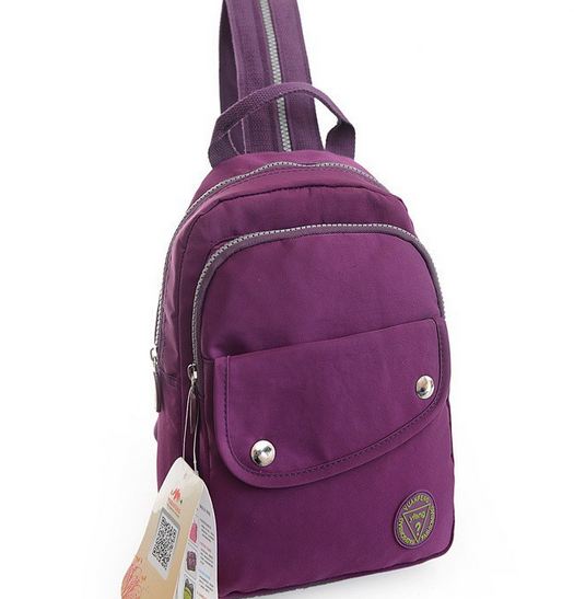 กระเป๋าเป้ กระเป๋าสะพายหลัง Backpack ผ้าไนลอน สีสวย สายสะพาย มีซิป สามารถทำเป็น เส้นเดียว หรือ แยกได้ กระเป๋าใส่เสื้อผ้า เที่ยวทะเล น่ารัก ๆ 541849