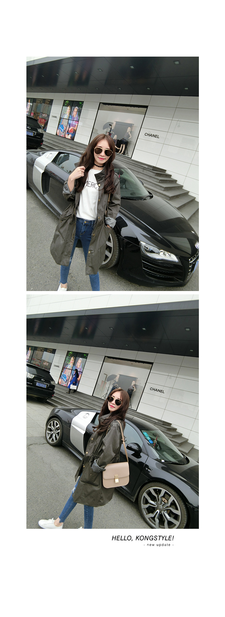 แจ็คเก็ตทรงยาว สไตล์เกาหลี ผ้าในลอนบุซับใน เก๋ไก๋สุดๆ พร้อมส่งจ้า same pic