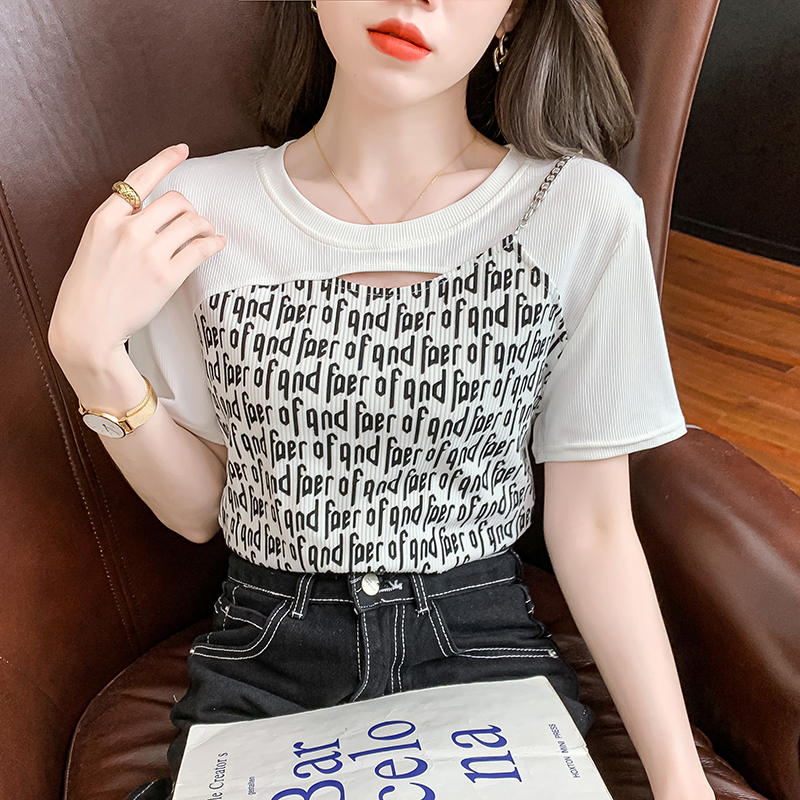 เสื้อยืดวัยรุ่นน่ารักๆ เสื้อวัยรุ่นแขนสั้น เสื้อผ้าวัยรุ่นเกาหลี แบรนด์ Wiyike