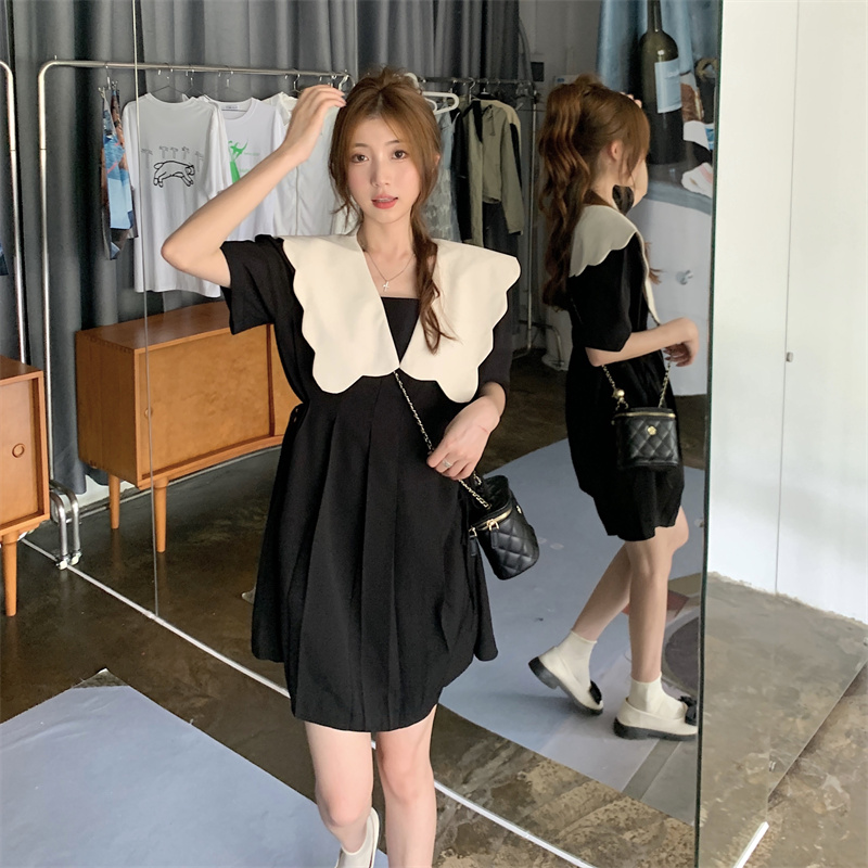 เดรสวัยรุ่น-เดรสคนอ้วนวัยรุ่น L-4XL(อก38-46 นิ้ว)