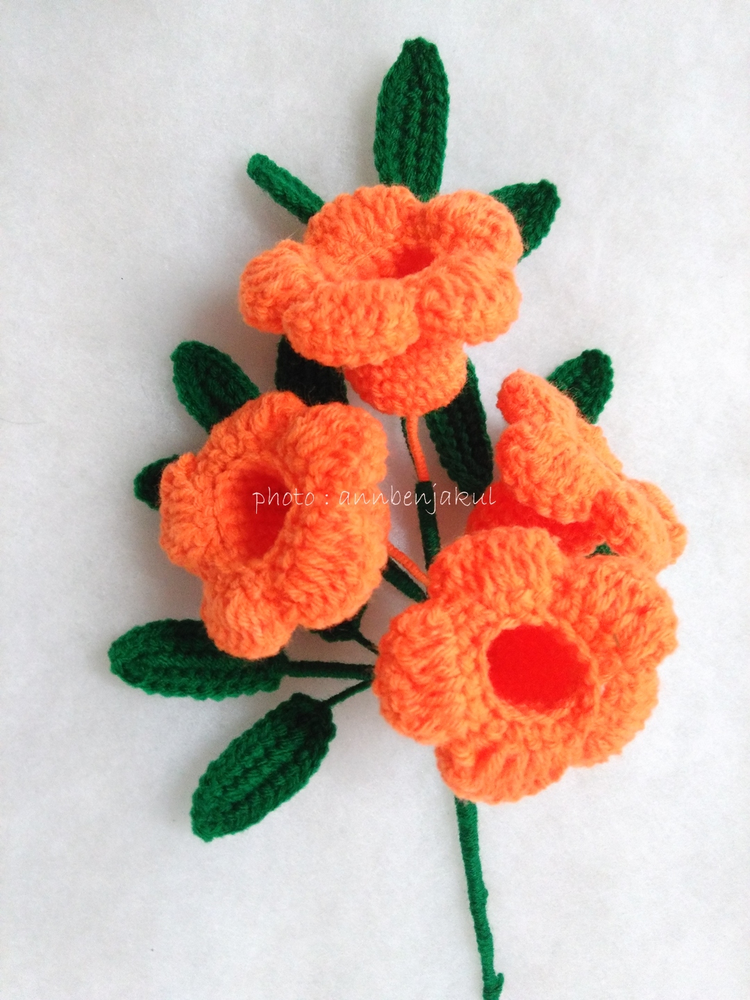 บานบุรีถัก สีส้ม