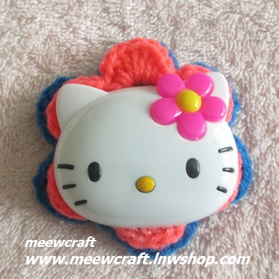 ไหมพรมhello kitty ใหญ่ กว้าง8 ซม. #044-011