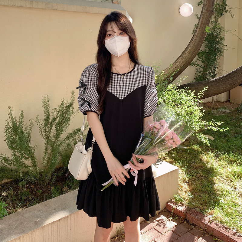 เดรสวัยรุ่น-เดรสคนอ้วนวัยรุ่น L-4XL(อก38-46 นิ้ว)