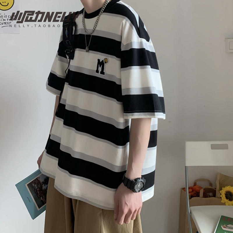 เสื้อยืดคอกลม ผู้ชาย เสื้อยืดผู้ชายเกาหลี เสื้อยืดเกาหลี แบรนด์ NELLY