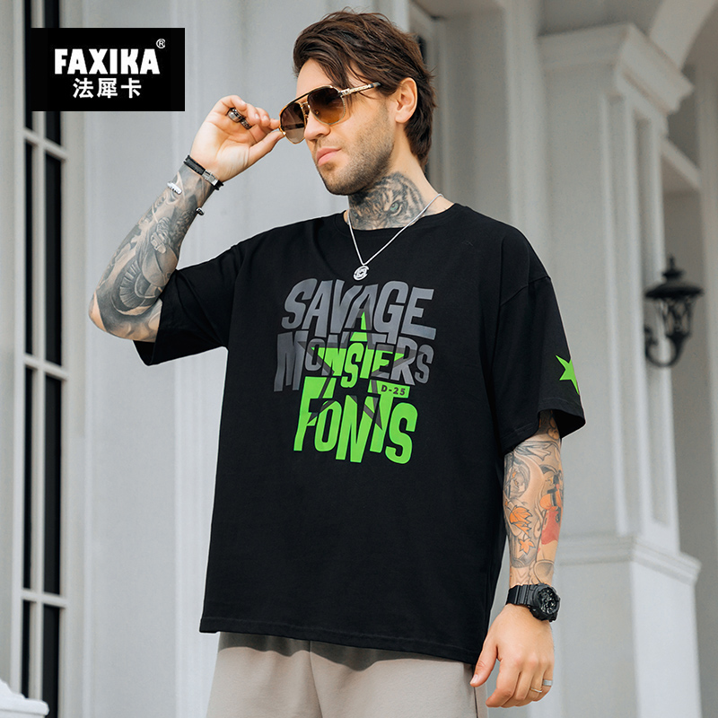 เสื้อยืดผู้ชายอ้วน S-5XL(อกเสื้อ39-51นิ้ว)