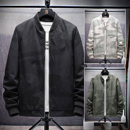 เสื้อคลุมแจ็คเก็ต เสื้อกันหนาวคนอ้วน M-8XL