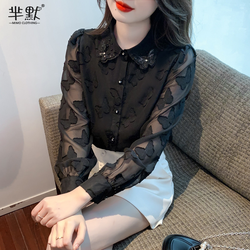 เสื้อลูกไม้ เสื้อเชิ้ตแขนยาว