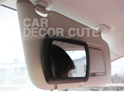 กระจกแต่งหน้าเสริมสำหรับผู้หญิงติดที่บังแดด - Car cosmetic mirror sunshade panel