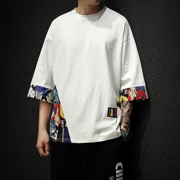 เสื้อยืดผู้ชายอ้วน S-5XL(อกเสื้อ39-51นิ้ว)
