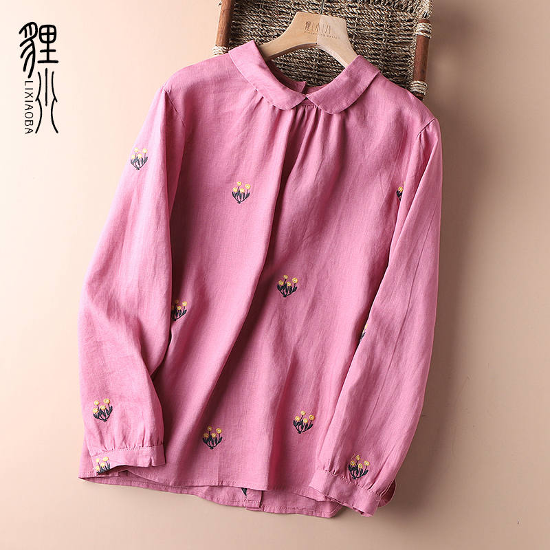 แบบเสื้อสวยๆ เสื้อผ้าฝ้ายลินิน เสื้อเชิ้ตผ้าลินิน