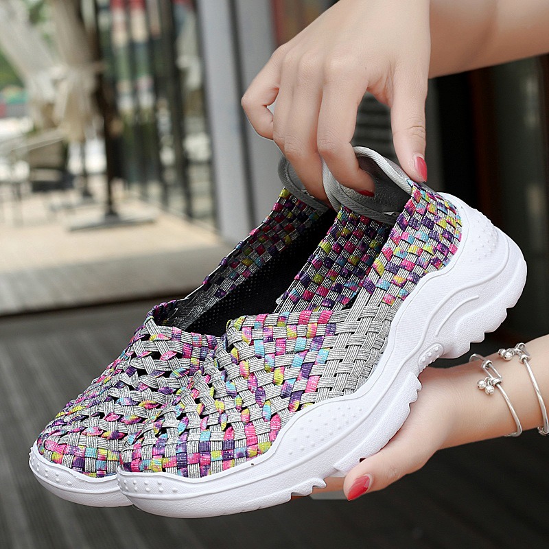 รองเท้าผ้าใบ รองเท้าลำลอง รองเท้าผ้าใบลำลอง รองเท้าแฟชั่นแบบสวม Slipper Shop