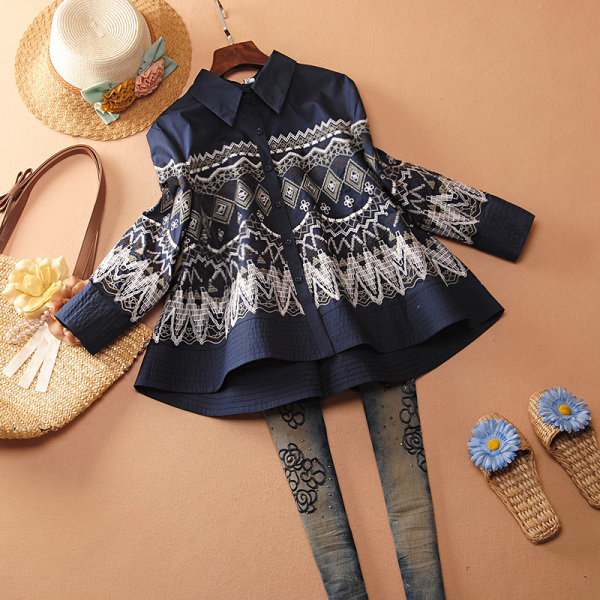 เสื้อผ้าฝ้าย เสื้อผ้าลินิน เสื้อฟรีไซส์ ปักลายสวยๆด้วยด้าย สไตล์VINTAGE มีขนาดไซส์เดียว สำหรับอก 38-40 นิ้ว