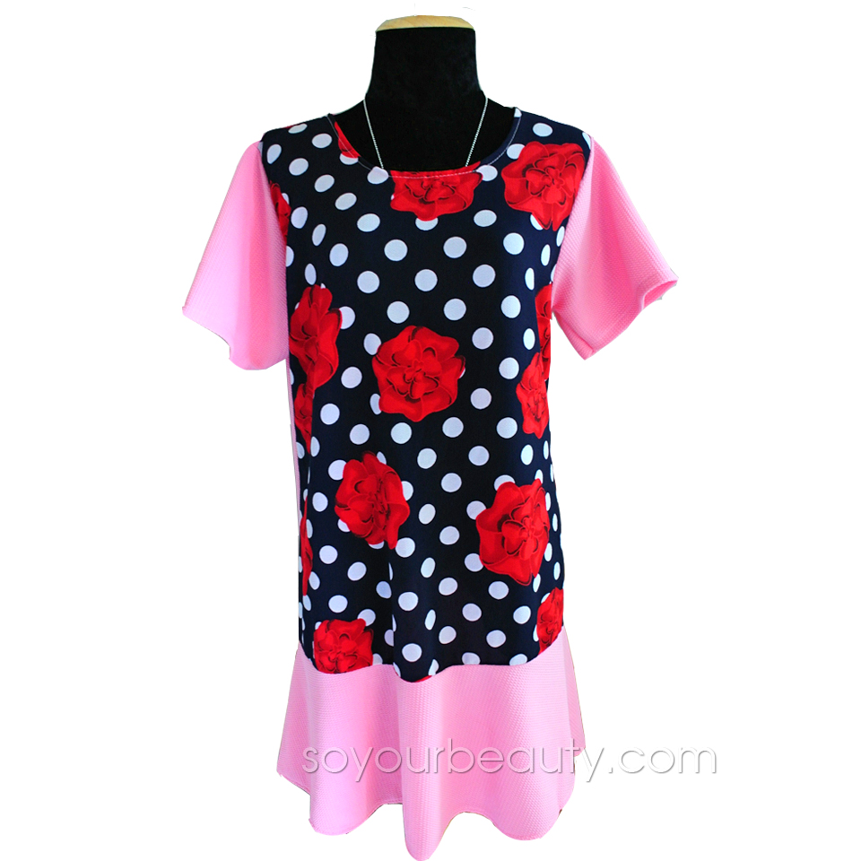 เสื้อผ้าแฟชั่น ชุดเดรสคนอ้วนชายย้วยน่ารัก