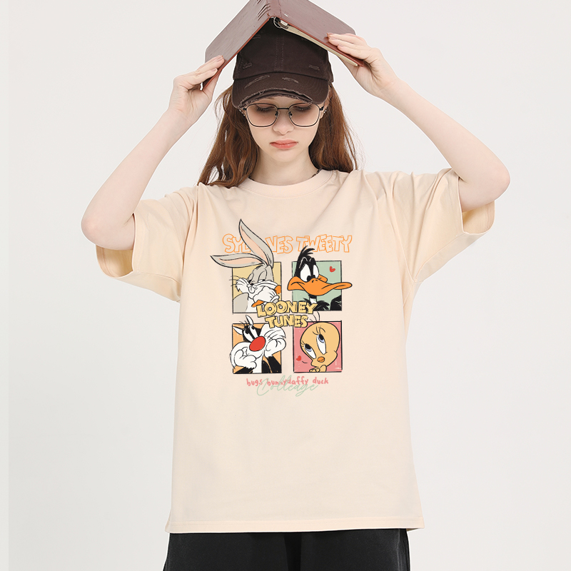 เสื้อผ้าวัยรุ่นเกาหลี เสื้อยืดวัยรุ่นผู้หญิง มีขนาด S M L XL