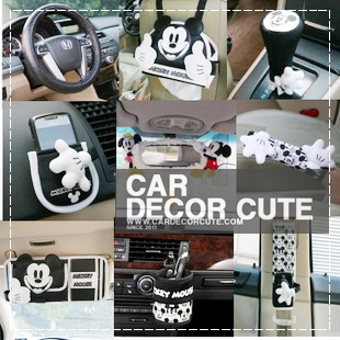MICKEY-MINNIE- SET 4 แบบแยกชิ้น : BLACK WHITE