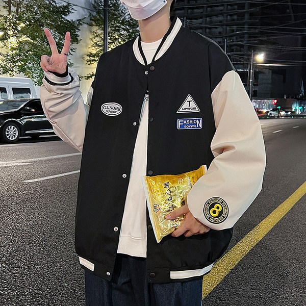 เสื้อแจ็คเก็ตเบสบอล เสื้อคลุม เสื้อแขนยาวสไตล์เกาหลี