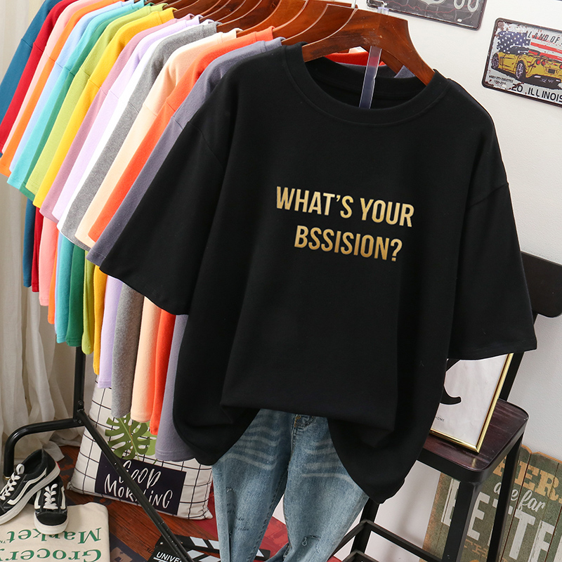 เสื้อยืดคอตตอน สกรีนลายน่ารัก มีหลากหลายสี ส่งฟรีทั่วไทย BY JIMIAO