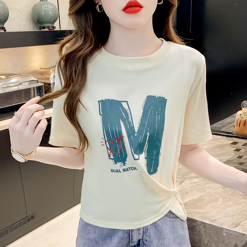 เสื้อผ้าวัยรุ่นเกาหลี เสื้อยืดวัยรุ่นผู้หญิง มีขนาด S M L XL