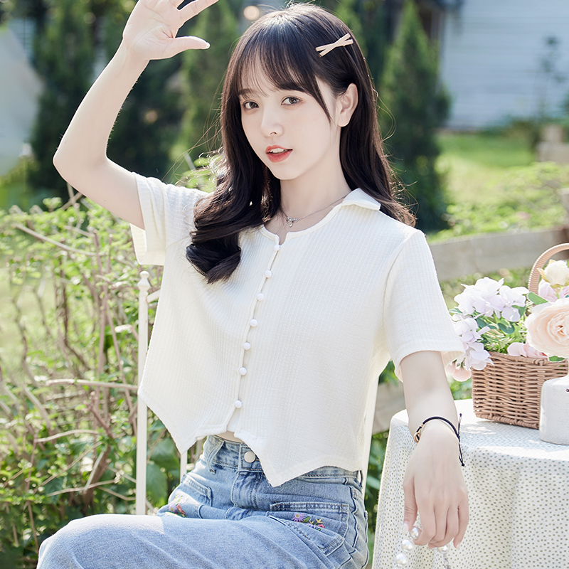 เสื้อผ้าวัยรุ่นเกาหลี เสื้อยืดวัยรุ่นผู้หญิง มีขนาด S M L XL