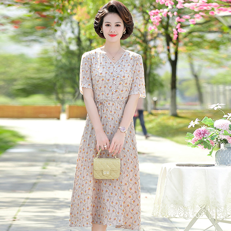 เดรสวัยผู้ใหญ่40-60ปี เดรสคุณแม่ ชุดเดรสทำงานวัยผู้ใหญ่ แบรนด์ MAMA DRESS