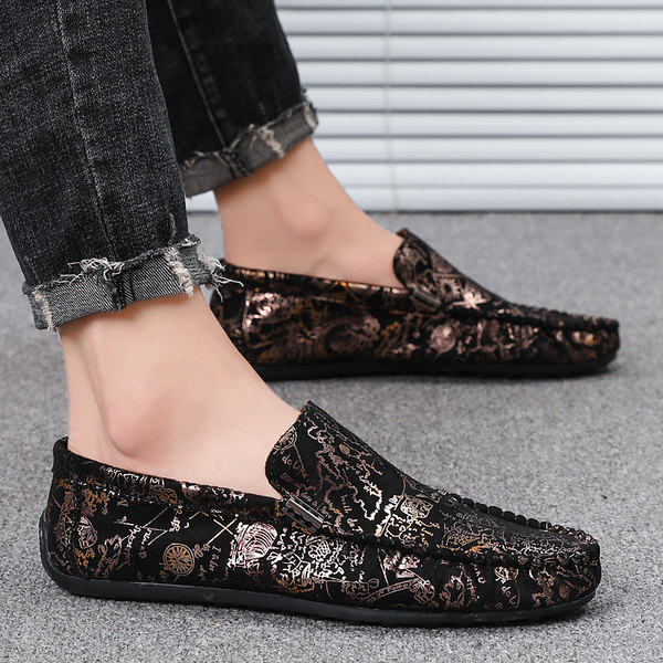 รองเท้าหนังผู้ชาย มีไซส์39-44 รองเท้าโลฟเฟอร์ชาย Slip-On Shoes