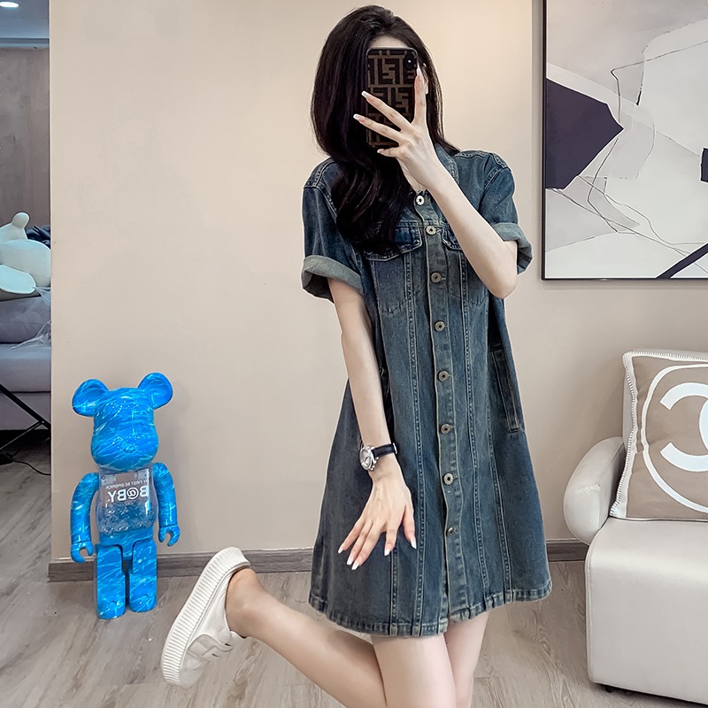 เดรสแขนสั้น มีไซส์ L-4XLอก 38-47 นิ้ว ใส่ได้ทั้งสาวหุ่นดีน่ารักจนถึงสาวอวบพลัสไซส์ จัดส่งฟรี! ทักแชทสั่งซื้อ