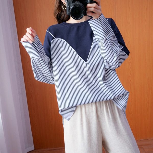 เสื้อเชิ้ตคนอ้วน สไตล์ญี่ปุ่น เสื้อทีเชิ้ตคนอ้วนผู้หญิง เสื้อทีเชิ้ตตัวใหญ่