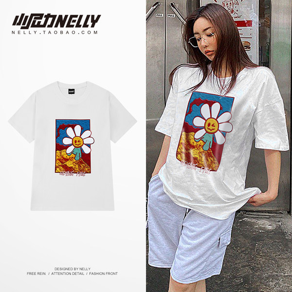 เสื้อยืดคอกลม ผู้ชาย เสื้อยืดผู้ชายเกาหลี เสื้อยืดเกาหลี แบรนด์ NELLY