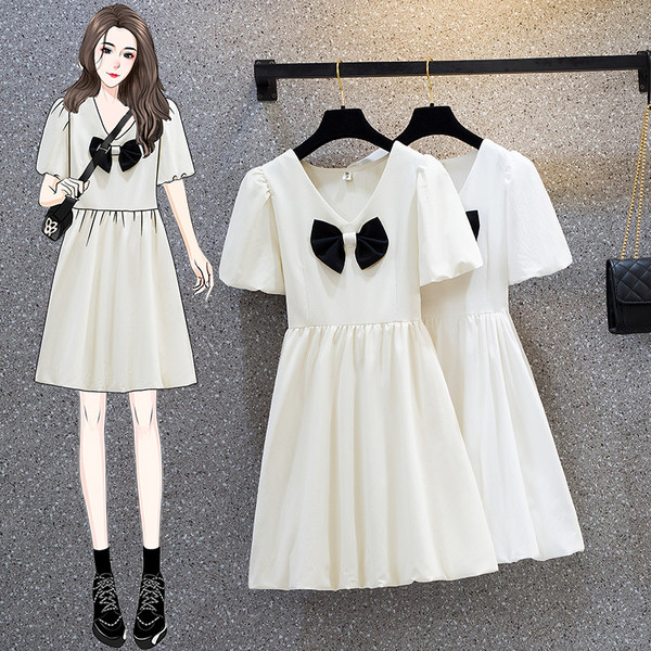 เดรสคนอ้วน เดรสสาวอวบ ชุดเดรสคนอ้วนวัยรุ่น BY PLUS SIZE Girl