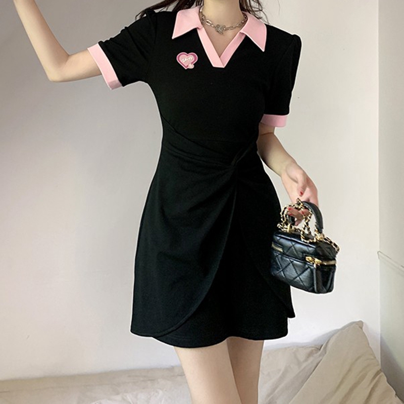 เดรสวัยรุ่น-เดรสคนอ้วนวัยรุ่น L-4XL(อก38-46 นิ้ว)