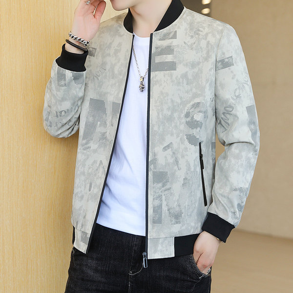 เสื้อแจ็คเก็ตเบสบอล เสื้อคลุม เสื้อแขนยาวสไตล์เกาหลี