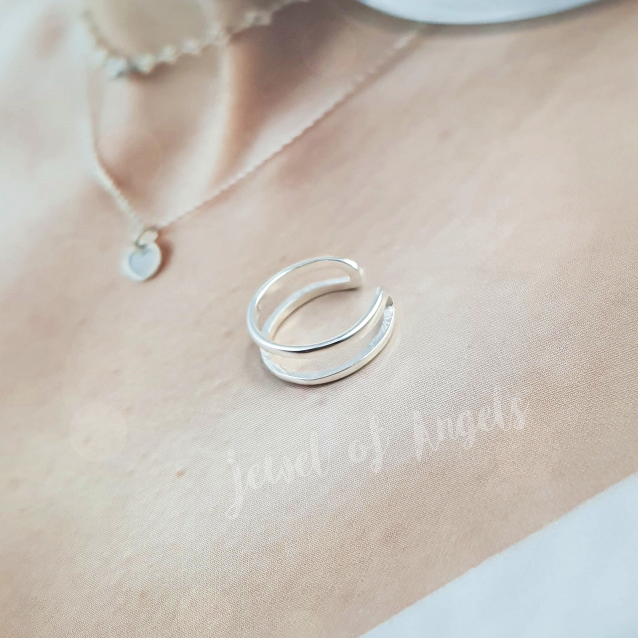 ต่างหูหนีบ Ear Cuff รุ่น Force เงินแท้S925 ต่างหูคลิปหนีบแฉก 2แบบ สีเงิน Silver925