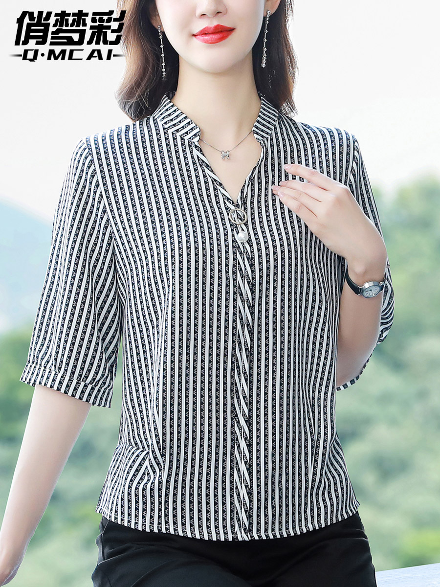 เสื้อชีฟอง เสื้อแฟชั่นสุภาพสตรีวัยผู้ใหญ่ มีไซต์ อก34นิ้ว-43นิ้ว