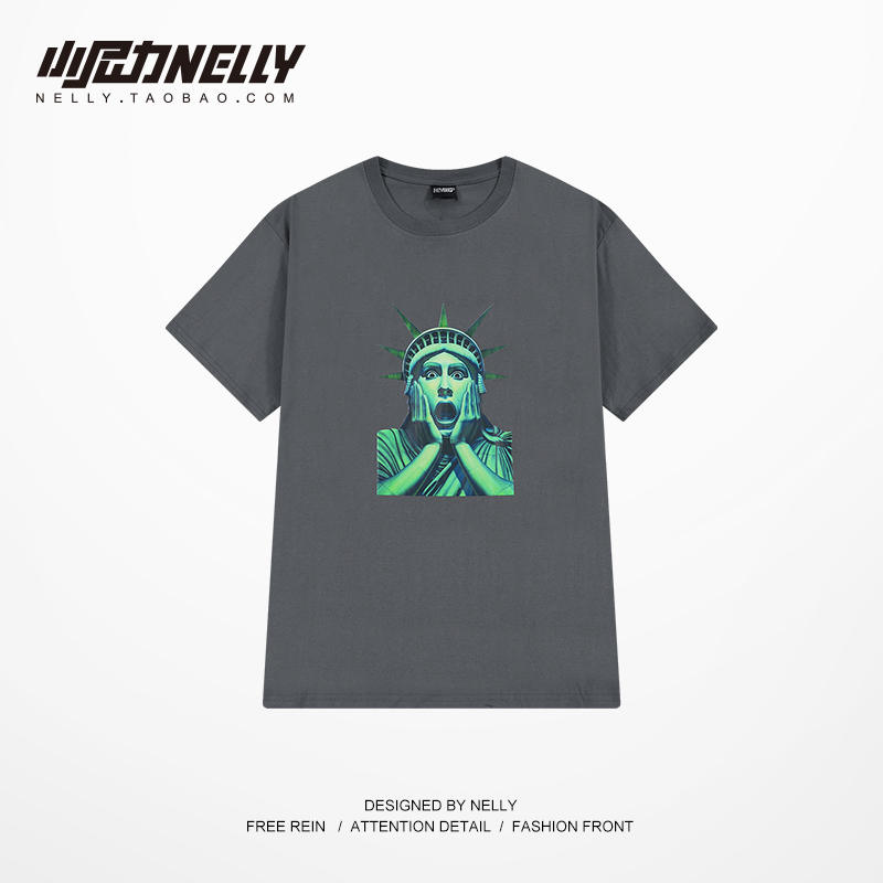 เสื้อยืดคอกลม ผู้ชาย เสื้อยืดผู้ชายเกาหลี เสื้อยืดเกาหลี แบรนด์ NELLY