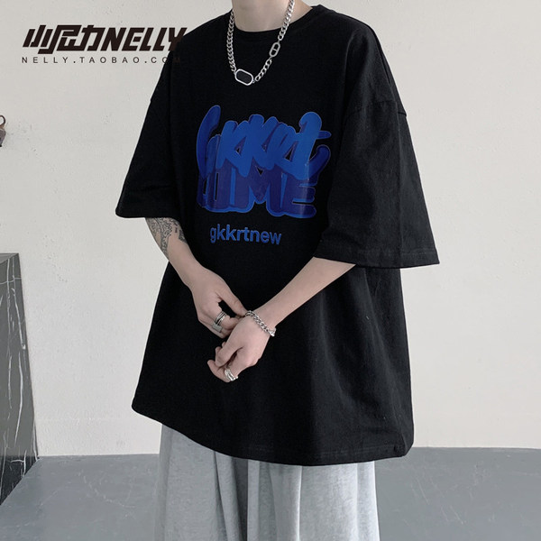 เสื้อยืดคอกลม ผู้ชาย เสื้อยืดผู้ชายเกาหลี เสื้อยืดเกาหลี แบรนด์ NELLY