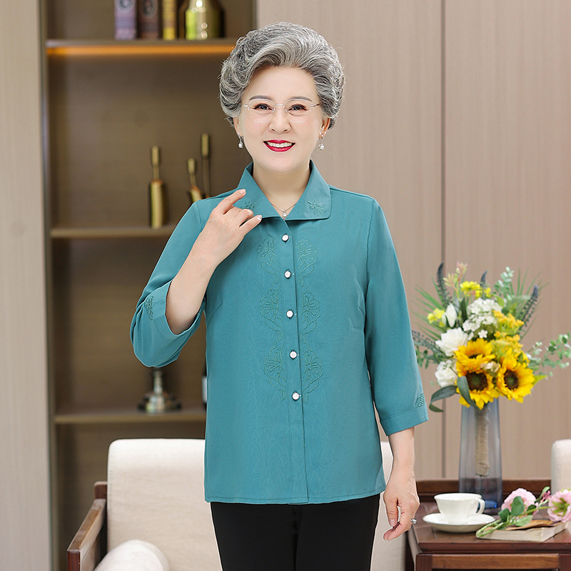 เสื้อคุณยาย เสื้อผู้วัยอายุ60-70ปี มีขนาด L-4XL(อกประมาณ35-45นิ้ว)