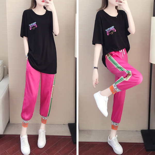 ชุดวอร์ม สูทเกาหลี Jumpsuit ชุดจั้มสูท ชุดเซท 2 ชิ้น ชุดกีฬาผู้หญิง ชุดออกกำลังกาย เสื้อกันหนาว ชุดวอร์มคู่
