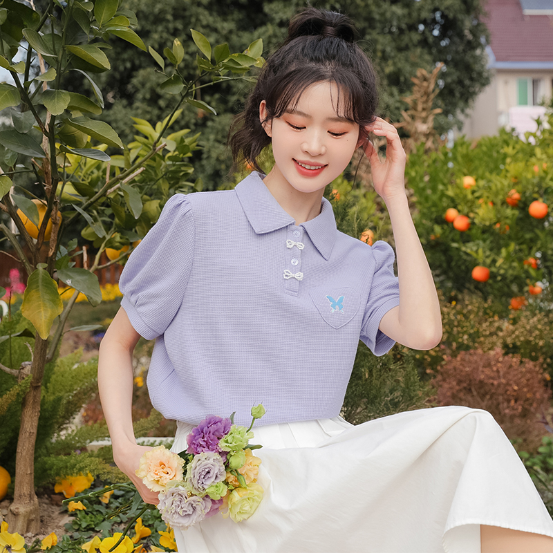เสื้อผ้าวัยรุ่นเกาหลี เสื้อยืดวัยรุ่นผู้หญิง มีขนาด S M L XL