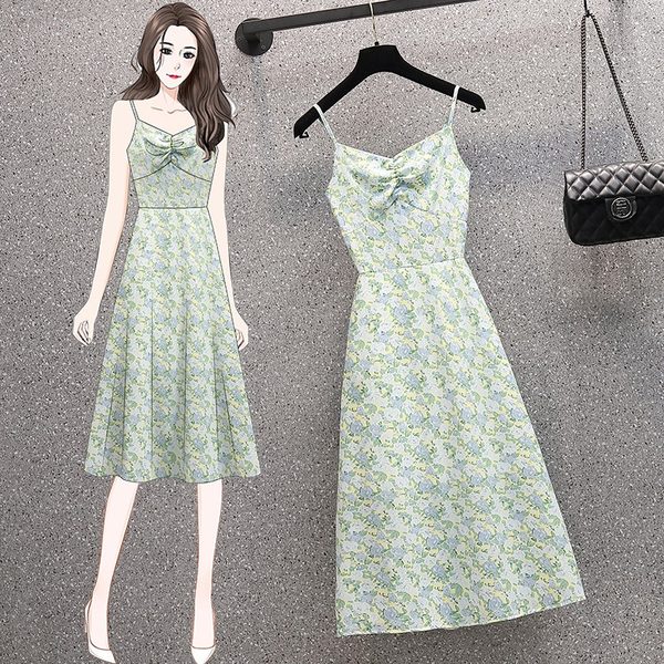 เดรสคนอ้วน เดรสสาวอวบ ชุดเดรสคนอ้วนวัยรุ่นแขนสั้น BY PLUS SIZE Girl