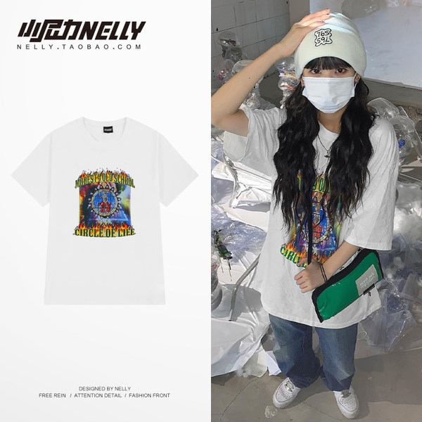 เสื้อยืดคอกลม ผู้ชาย เสื้อยืดผู้ชายเกาหลี เสื้อยืดเกาหลี แบรนด์ NELLY