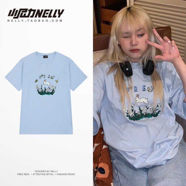 เสื้อยืดคอกลม ผู้ชาย เสื้อยืดผู้ชายเกาหลี เสื้อยืดเกาหลี แบรนด์ NELLY
