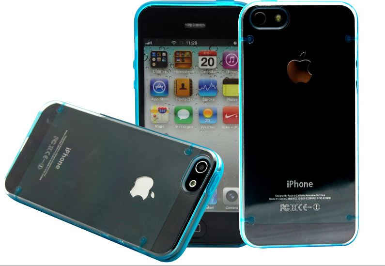 เคส iphone 4 นวัตกรรมใหม่ เคสเรืองแสง ได้ shell neon สีฟ้า no 856009