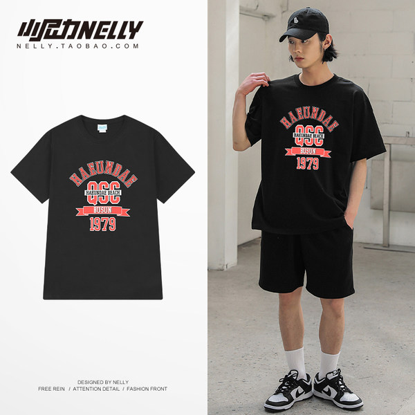 เสื้อยืดคอกลม ผู้ชาย เสื้อยืดผู้ชายเกาหลี เสื้อยืดเกาหลี แบรนด์ NELLY