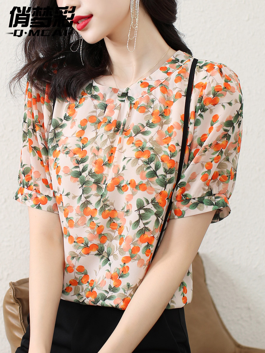เสื้อชีฟอง เสื้อแฟชั่นสุภาพสตรีวัยผู้ใหญ่ มีไซต์ อก34นิ้ว-43นิ้ว