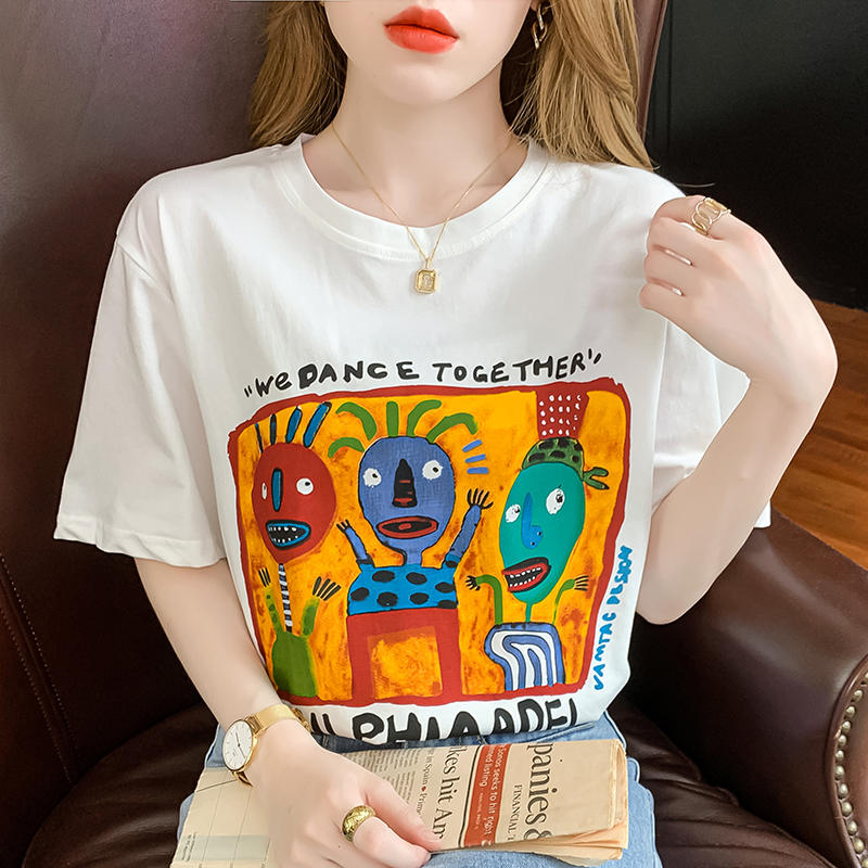 เสื้อยืดวัยรุ่นน่ารักๆ เสื้อวัยรุ่นแขนสั้น เสื้อผ้าวัยรุ่นเกาหลี แบรนด์ Wiyike