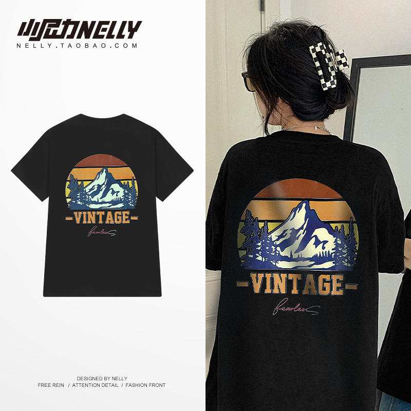 เสื้อยืดคอกลม ผู้ชาย เสื้อยืดผู้ชายเกาหลี เสื้อยืดเกาหลี แบรนด์ NELLY