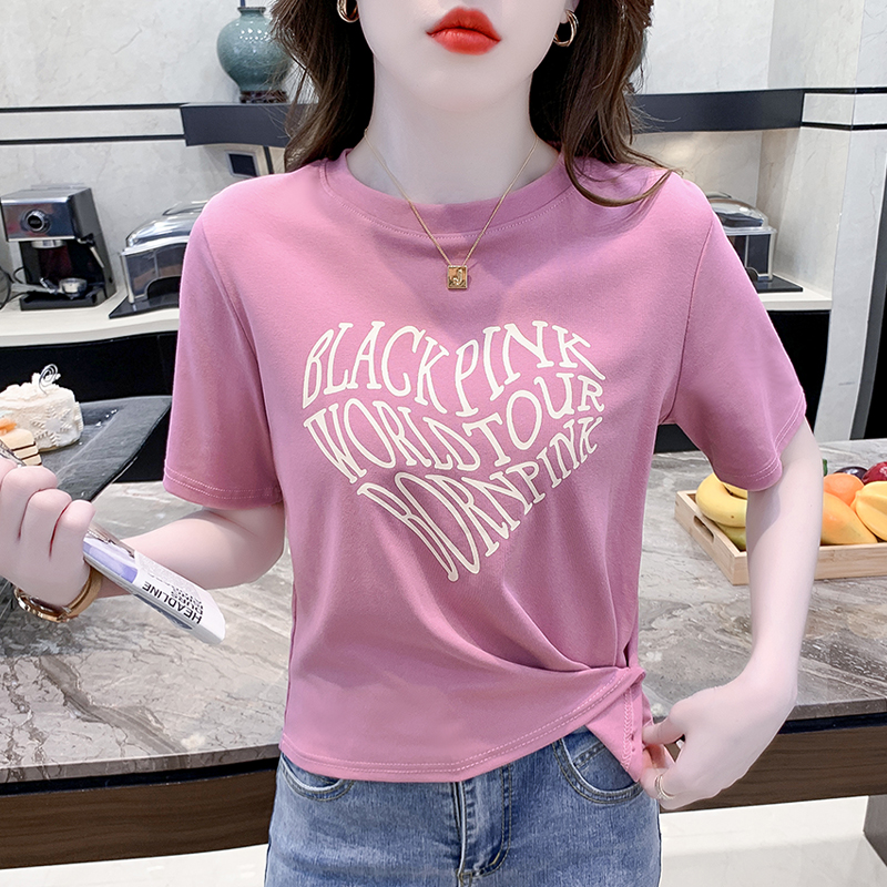 เสื้อผ้าวัยรุ่นเกาหลี เสื้อยืดวัยรุ่นผู้หญิง มีขนาด S M L XL