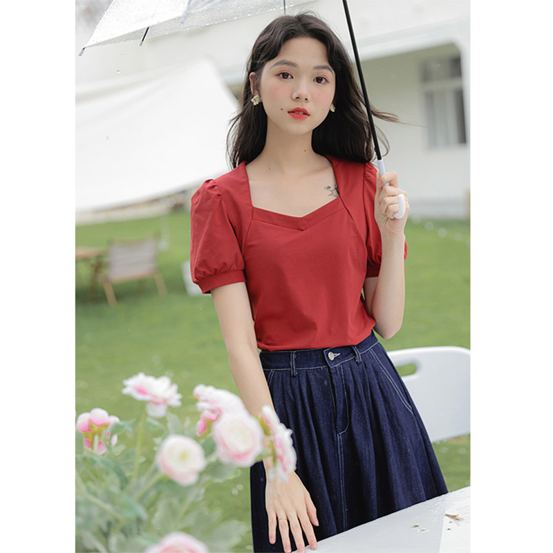 เสื้อผ้าวัยรุ่นเกาหลี เสื้อยืดวัยรุ่นผู้หญิง มีขนาด S M L XL